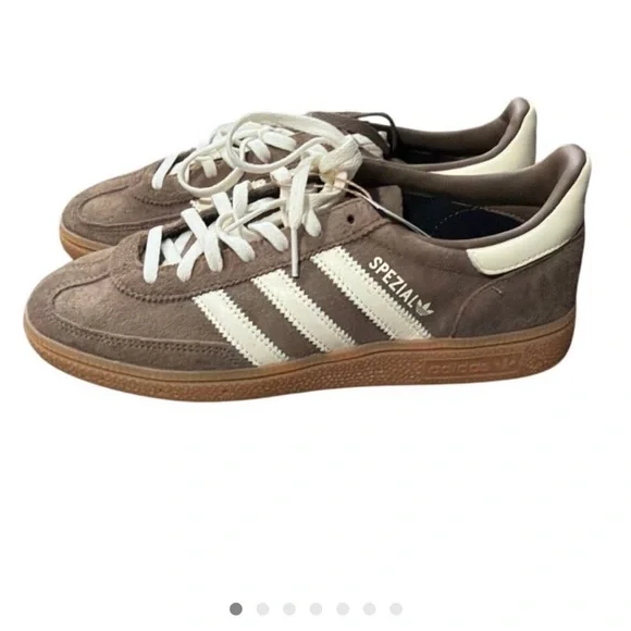 ADIDAS IF6490 Handball Spezial Shoes Earth Strata/Off White Wms Size 8 New - Picture 7 of 7